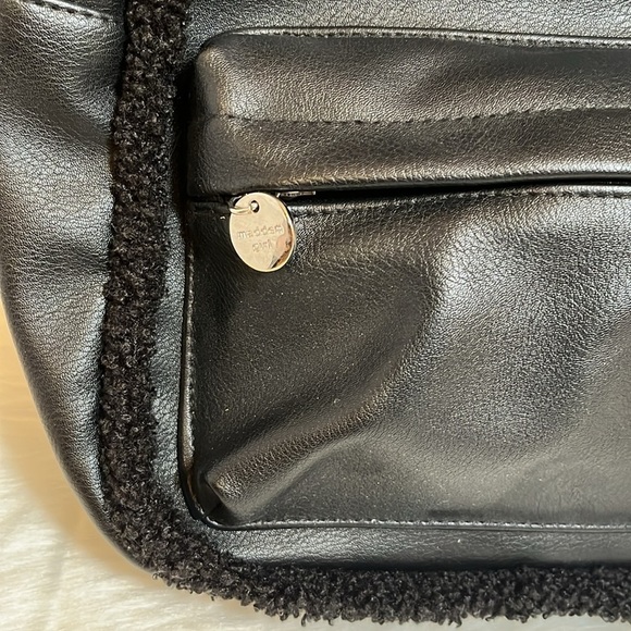 Madden Girl Black Fleece Lined Mini Backpack - Picture 2 of 12